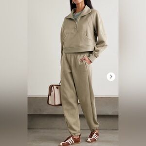 Lululemon 
Scuba Mid-Rise cotton-blend jersey track pants